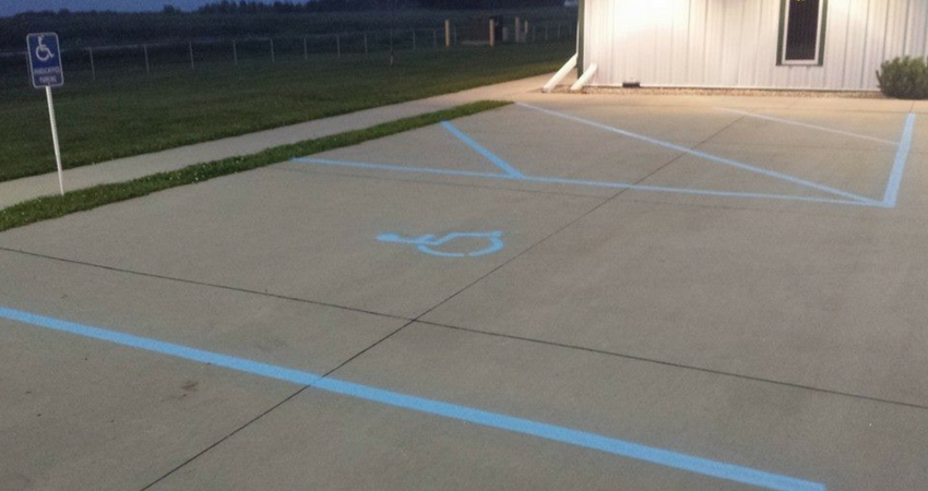 Parking Lot Lines Painted